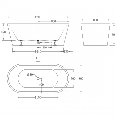 BelBagno  BB71-1700-W0