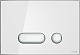 Кнопка Cersanit  INTERA для LINK PRO/VECTOR/LINK/HI-TEC пластик белый