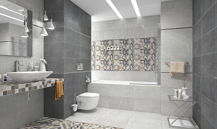 Керамогранит Vitra Napoli Мозаика Бежевый матовый R10A K9465978R001VTE0, мозаика 300x300