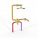 Душевой комплект 250 мм Paini Cox 78PJSET26911BATHHEAD