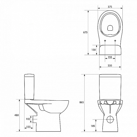 Cersanit Etiuda P-KO-ETI010-3/6-COn