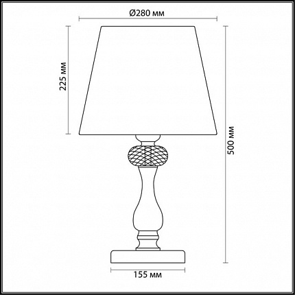 Настольная лампа ODEON LIGHT GAELLORI 3393/1T CLASSIC