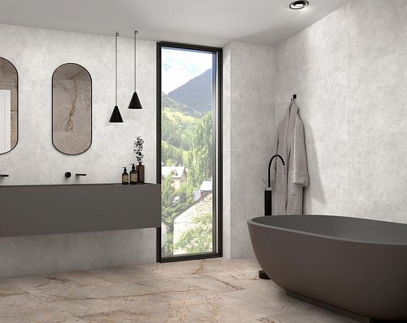 Global Tile Onda. Фото в интерьере