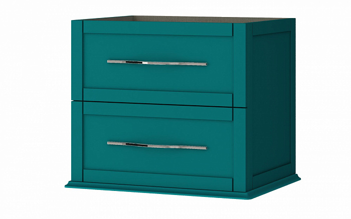 TIFFANY База подвесная под раковину с двумя выдвижными ящиками 54947 Blu Petrolio, 60x46x55