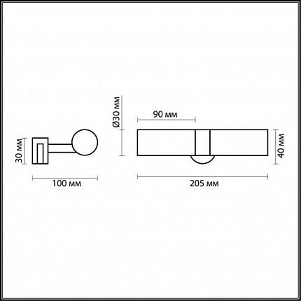 Светильник с креплением на зеркало ODEON LIGHT IZAR 2446/2 DROPS