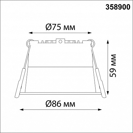 Светильник встраиваемый светодиодный NOVOTECH TRAN 358900 SPOT