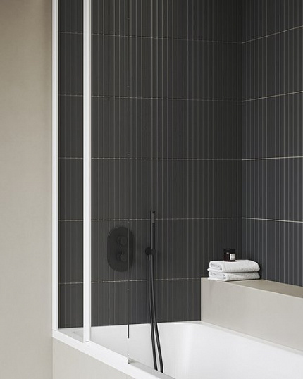 Смеситель скрытого монтажа CR II 063.20BL.O2 ЧЕРНЫЙ (2 вывода) + нужен RB 071.50 (X070074) X070467