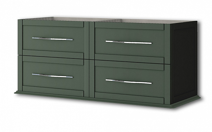TIFFANY База под раковину с 4-мя выдвижными ящиками 55332 Verde opaco, 120x46x55