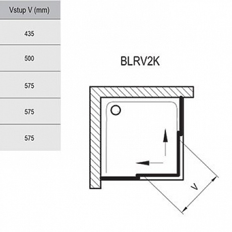 Ravak Blix 1XVG0100ZH