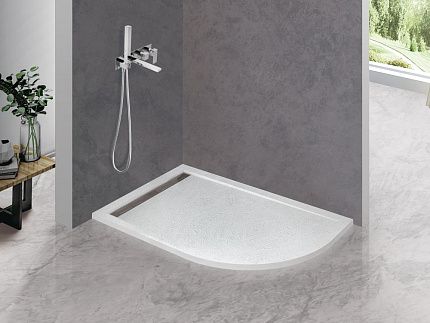 TRAY-AS-RH-100/80-30-W-L Поддон из искусственного мрамора