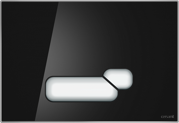 Кнопка Cersanit ACTIS для LINK PRO/VECTOR/LINK/HI-TEC стекло черная