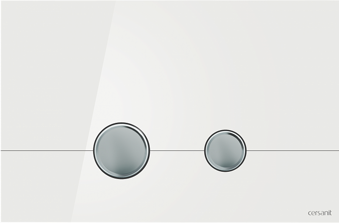 Кнопка Cersanit  STERO для LINK PRO/VECTOR/LINK/HI-TEC стекло белый
