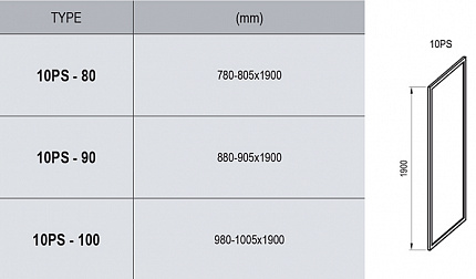 Душевой угол Ravak 10° 10PS-80 белый + транспарент