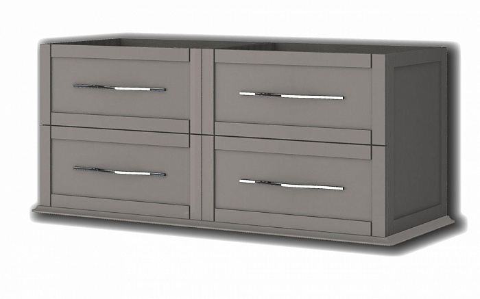TIFFANY База под раковину с 4-мя выдвижными ящиками 55244 Grigio Nuvola, 120x46x55