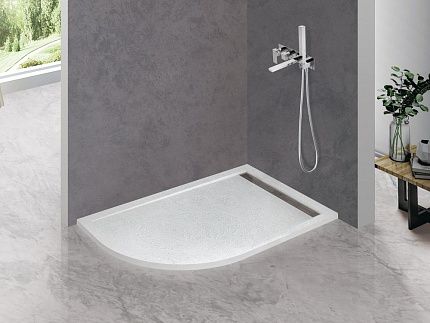 TRAY-AS-RH-100/80-30-W-R Поддон из искусственного мрамора