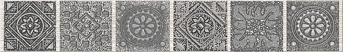 Бордюр Azori Grazia Grey Nefertiti 6,2x40,5