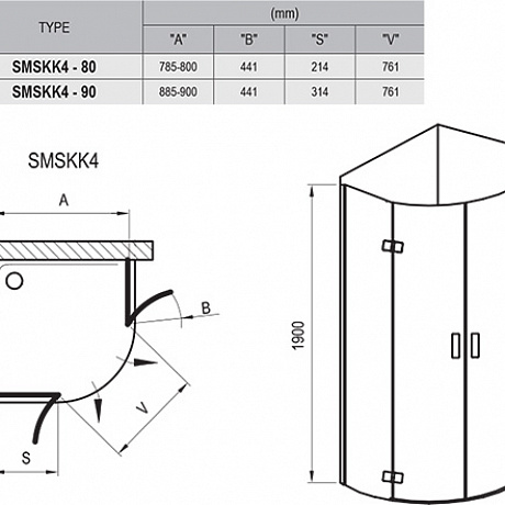 Ravak Smartline 3S244A00Y1