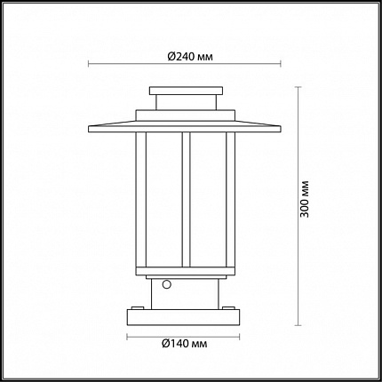 Уличный светильник на столб ODEON LIGHT MITO 4047/1B NATURE