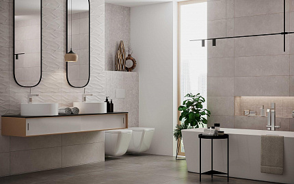 Керамическая плитка Creto  Pacific Ivory W M 30x90 R Satin 1