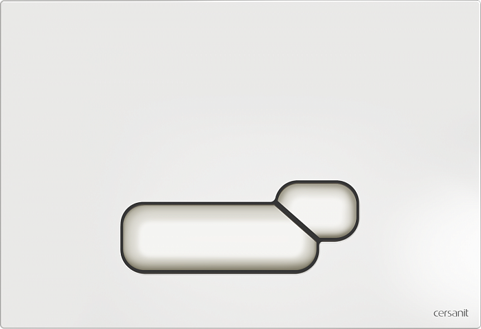 Кнопка Cersanit ACTIS для LINK PRO/VECTOR/LINK/HI-TEC пластик белая