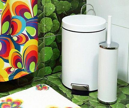 K-1027WHITE Щетка для унитаза напольная