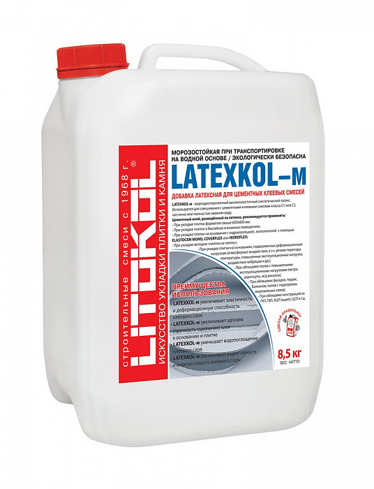 Латексная добавка Litokol LATEXKOL–м, 8,5 кг