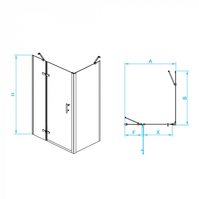 Душевой уголок RGW Passage 41087748-084L 140x 80x195 см