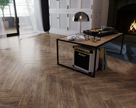 Керамогранит Creto New Wood. Фото в интерьере