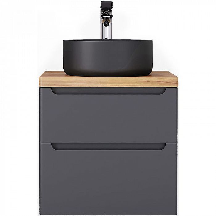 wood.01.60/P/GR Тумба Wood 60 серая серый JORNO
