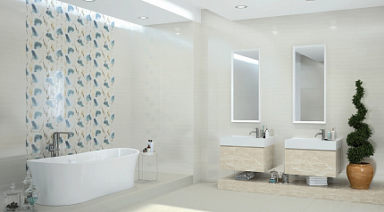 Декор Azori  Aura Marfil Floris
