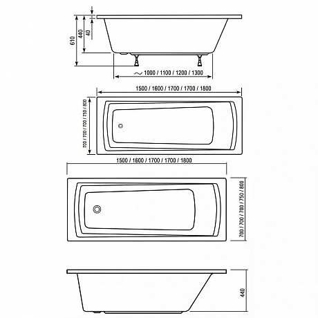 Ravak DOMINO PLUS C651R00000