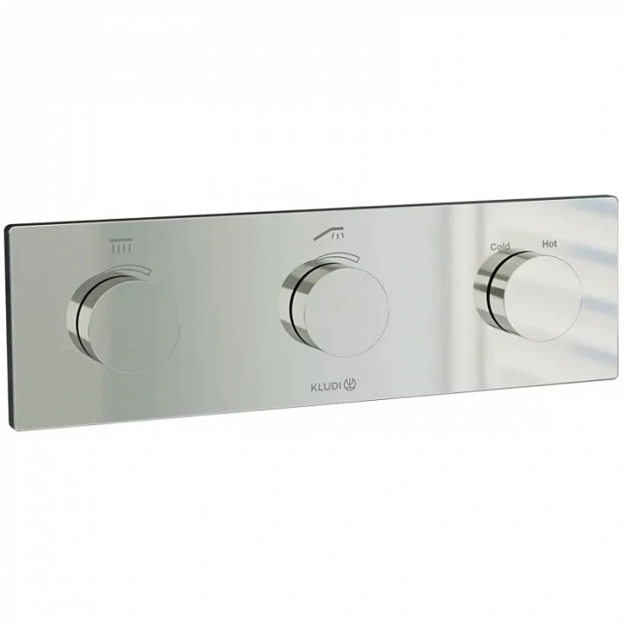 Термостат для ванны Kludi PushTronic 3830005-00 встраиваемый, хром