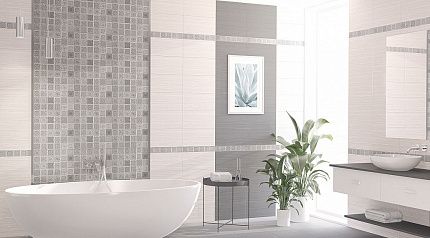Бордюр Azori Grazia Grey Nefertiti 6,2x40,5