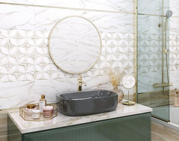 Керамогранит Alma Ceramica Laura. Фото в интерьере
