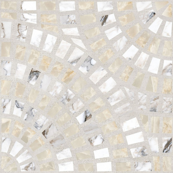Керамогранит Vitra Marble-Beton Декор Круговой светлый K949792LPR01VTE0, декоративные элементы 600x600
