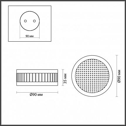 Потолочный ODEON LIGHT MANCHESTER 7013/7CL HIGHTECH