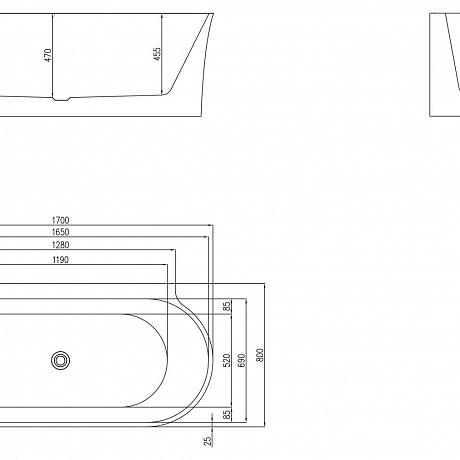 BelBagno  BB409-1700-800-W/NM