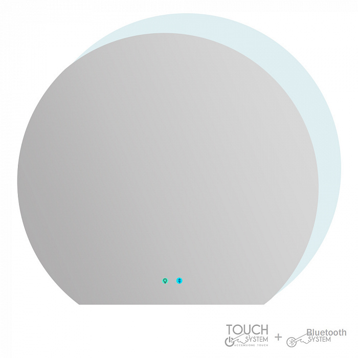 Зеркало со встроенной LED подсветкой, Bluetooth 45010, 108х100