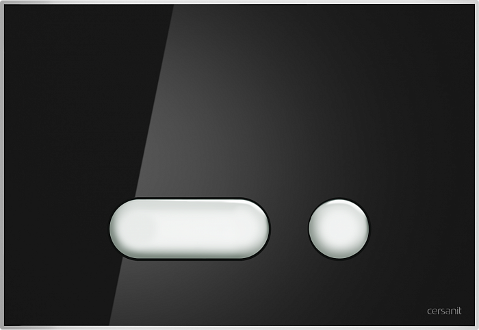 Кнопка Cersanit  INTERA для LINK PRO/VECTOR/LINK/HI-TEC стекло черный