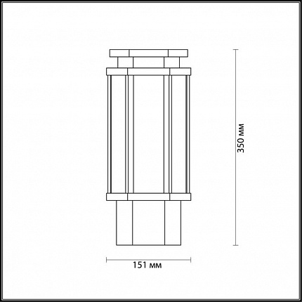 Уличный светильник на столб ODEON LIGHT GINO 4048/1B NATURE