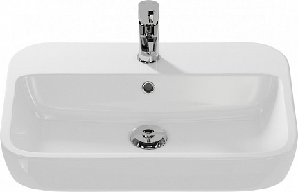 Раковина Cersanit  на столешницу CASPIA 60 SQUARE 1 отв.