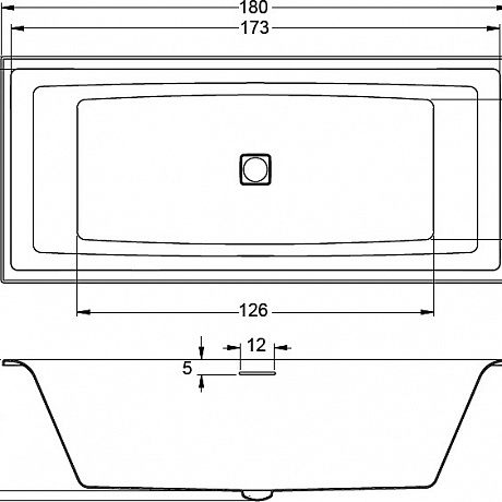 Riho Still Square Led L BR0100500K00131