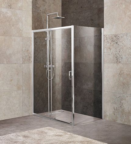 Душевой уголок BELBAGNO UNIQUE-AH-1 UNIQUE-AH-1-100/115-100-C-Cr