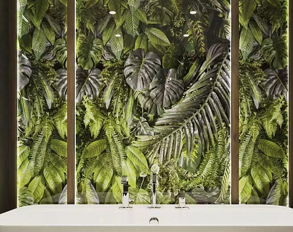 Интерьерные панели Alumoart Botanical Garden. Фото в интерьере