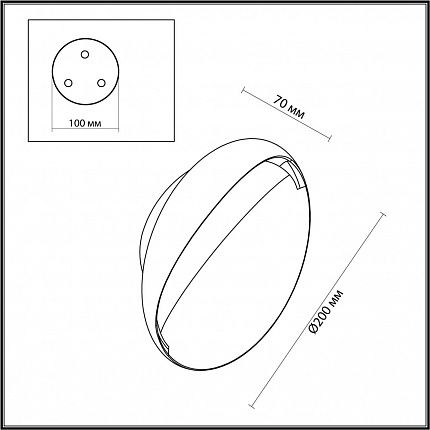 Настенный светильник ODEON LIGHT VELA 7005/7WL HIGHTECH