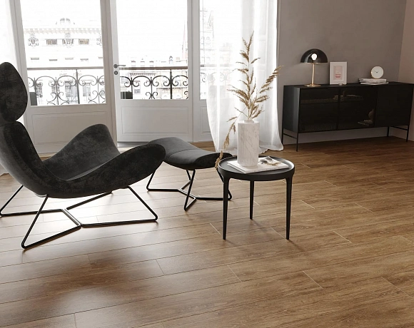 Керамогранит Creto New Wood. Фото в интерьере
