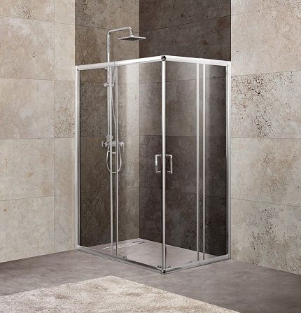 Душевой уголок BELBAGNO UNIQUE-AH-2 UNIQUE-AH-2-100/115-75/90-P-Cr