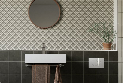 Керамогранит Creto  Laurent антрацитовый 18,6х18,6