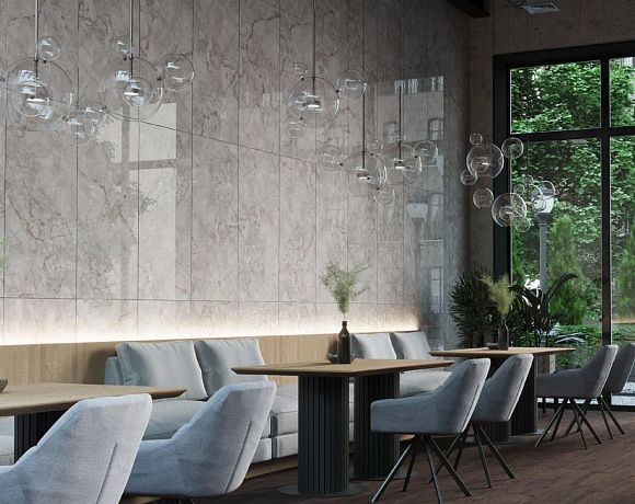 Керамогранит Onlygres Marble. Фото в интерьере