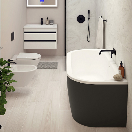 Cezares SLIM SLIM WALL-180-80-60-NERO-SET
